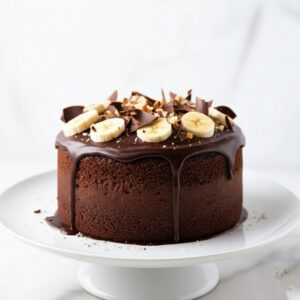 Torta de banano con chocolate